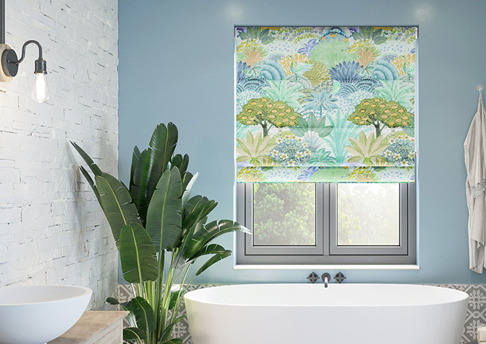 Kolkata Velvet, Spring Mist - Twist&Fit Roman Blind - Image 3